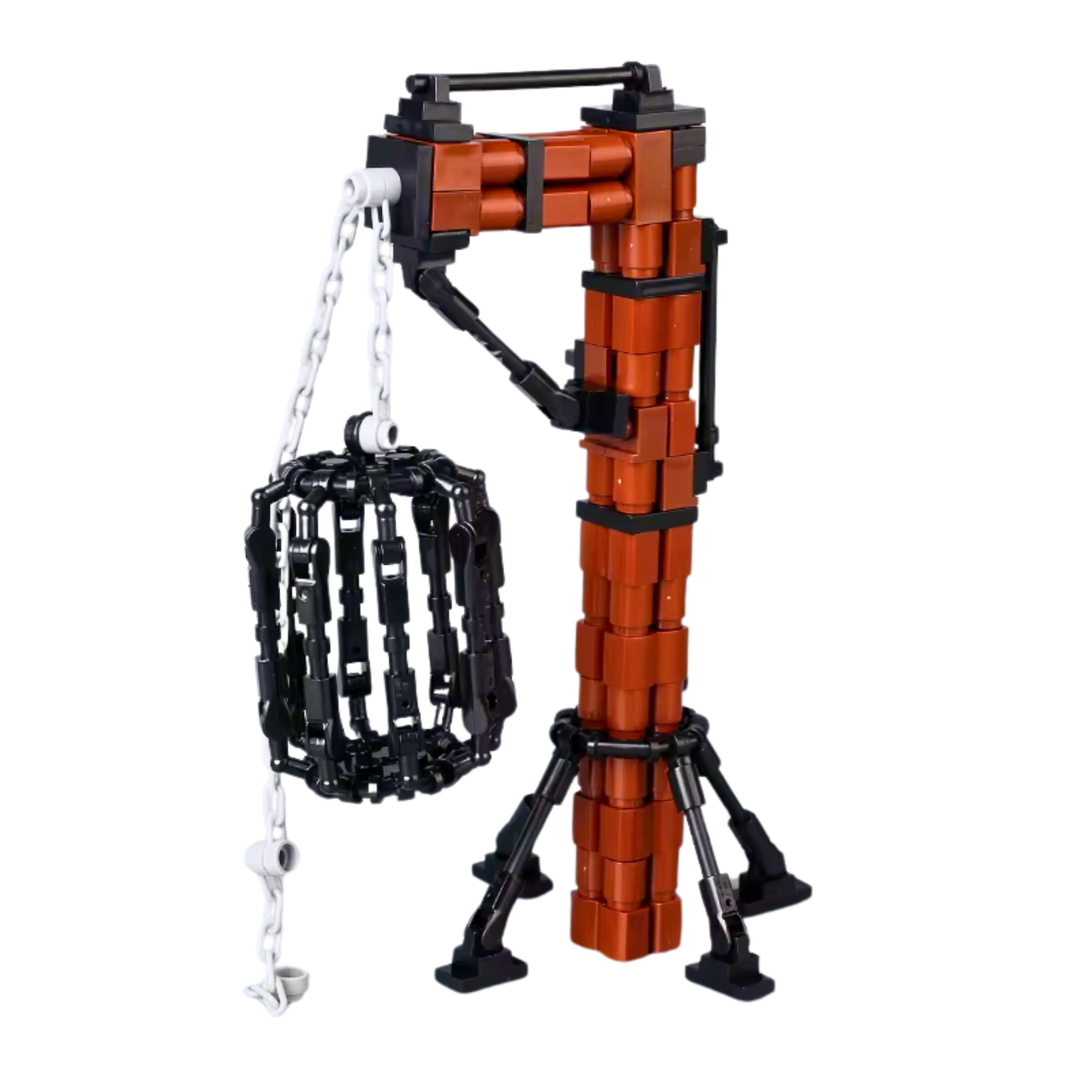 Medieval Hanging Cage Building Blocks Set