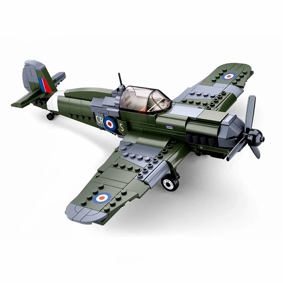 WWII British Hawker Typhoon Fighter-Bomber Building Blocks Set
