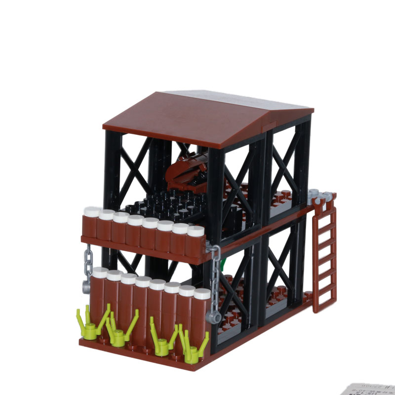 Military Watchtower & Fortified Outpost Building Blocks Set