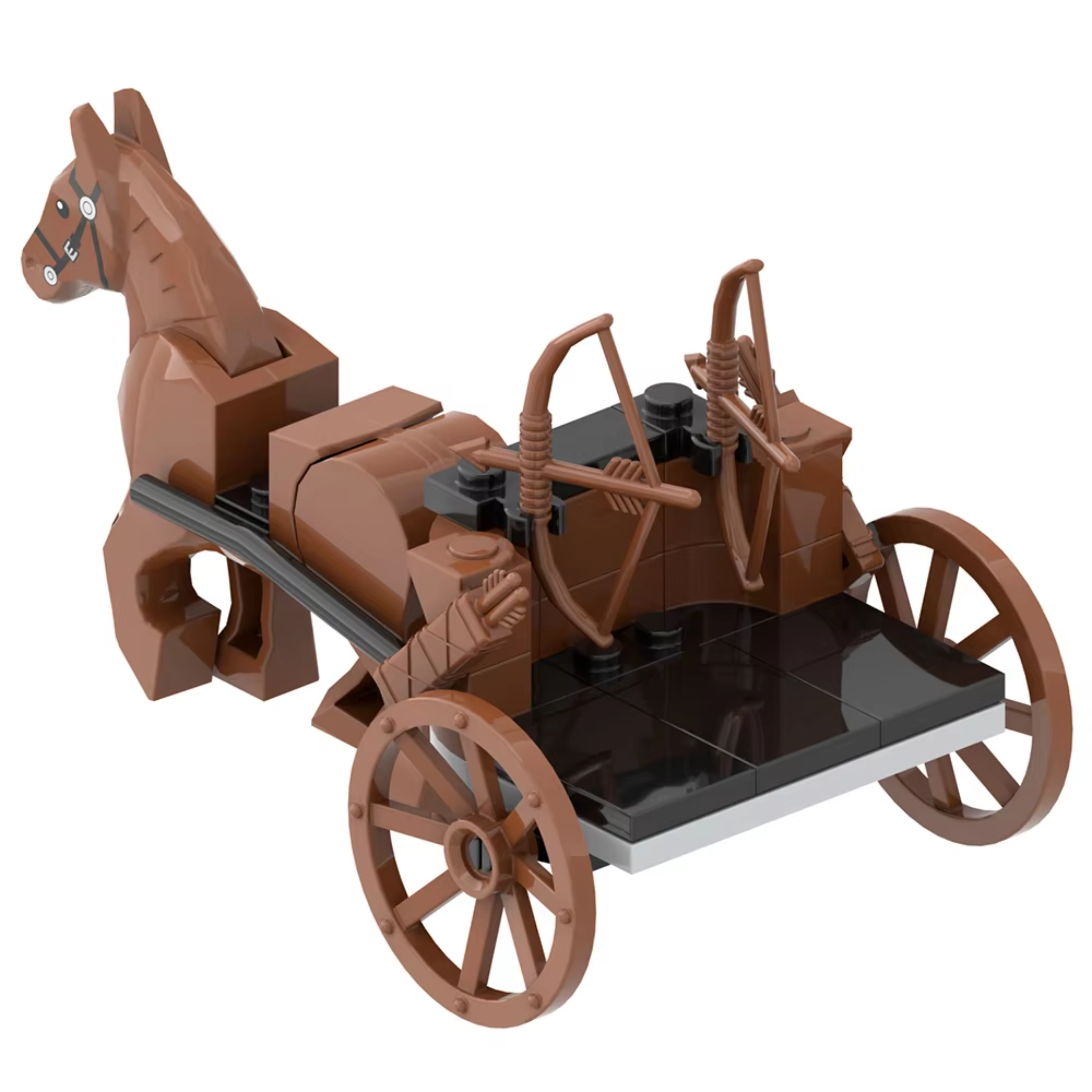 War Horse Archer Chariot Building Blocks Set - Image 2