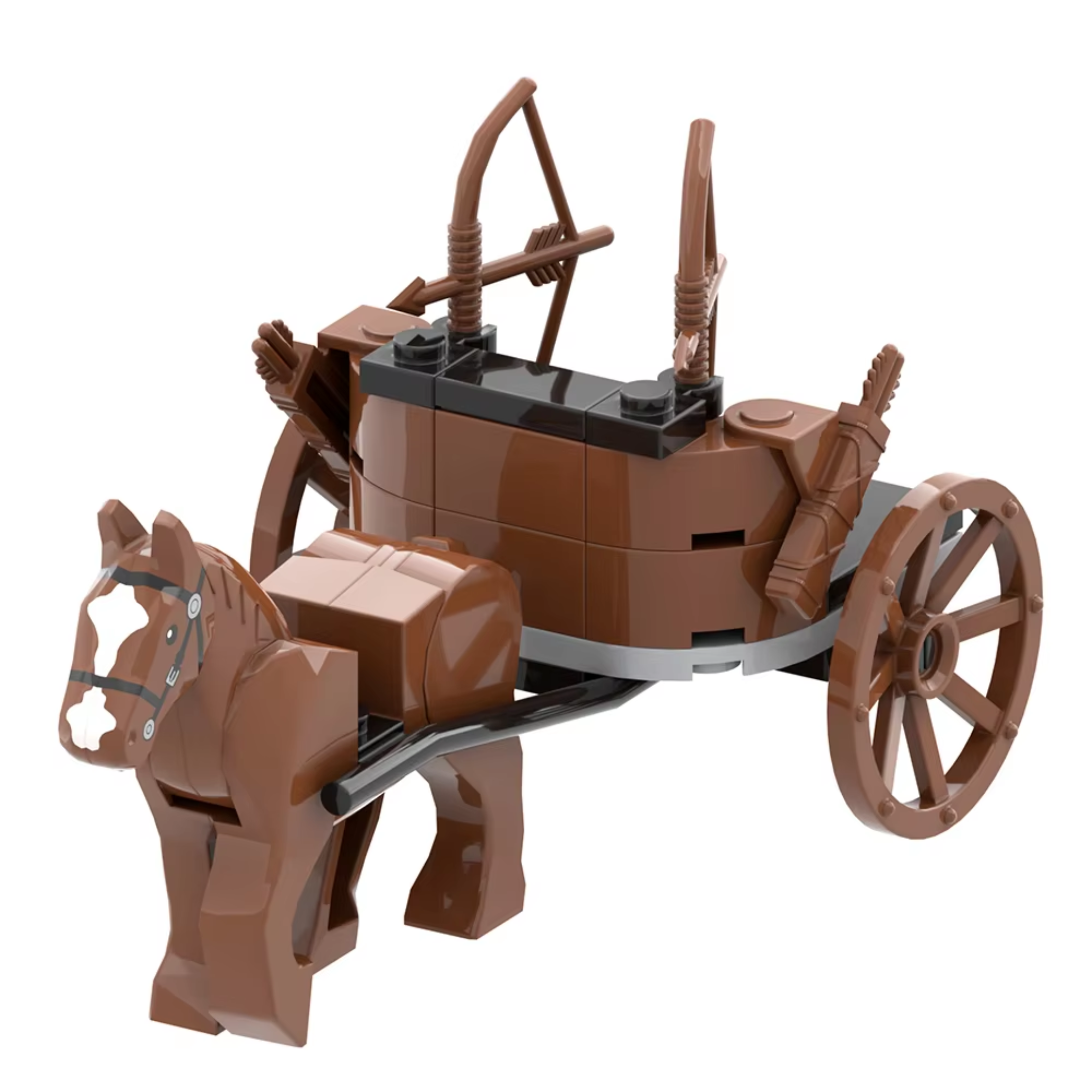 War Horse Archer Chariot Building Blocks Set