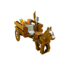 Medieval Horse-Drawn Supply Cart Building Blocks Set
