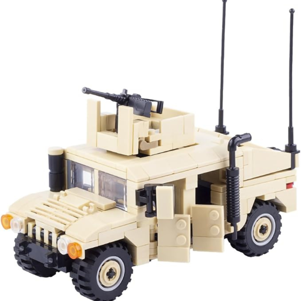 US Military Desert Humvee Building Blocks Set