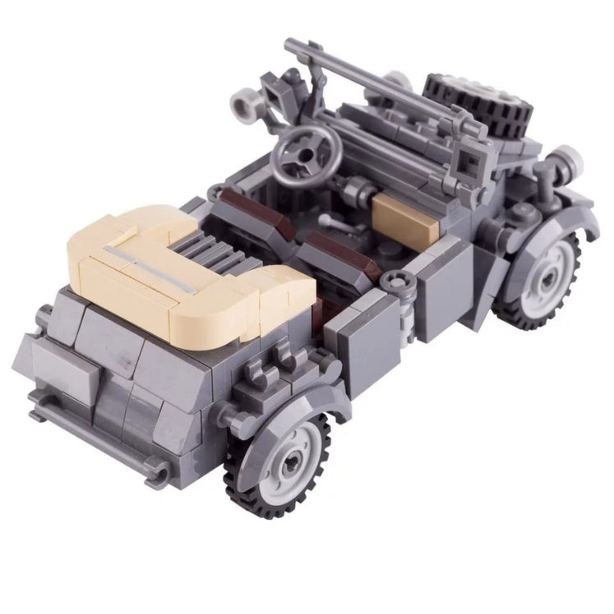 WWII Kübelwagen German Military Vehicle Building Blocks Set - Image 7