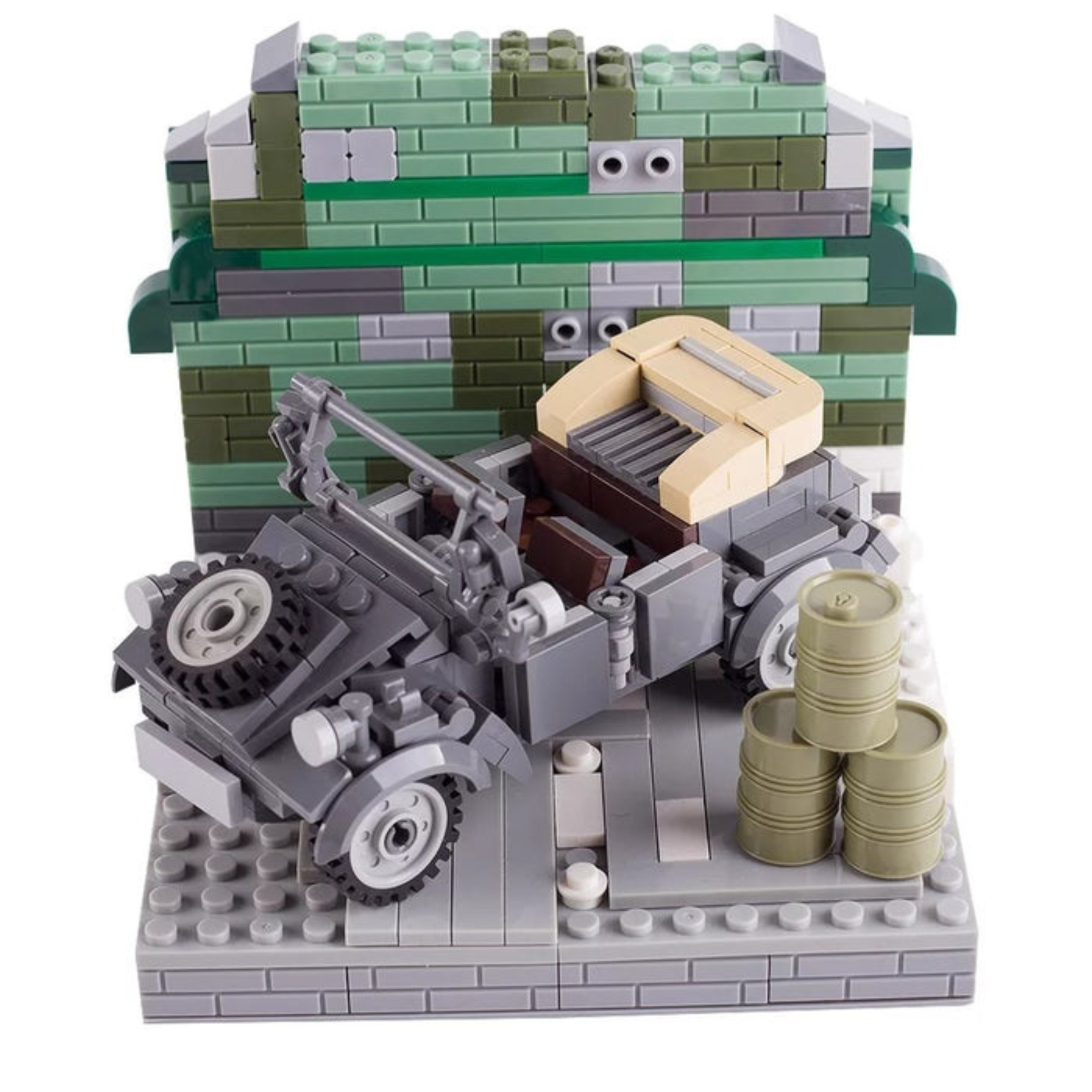 WWII Kübelwagen German Military Vehicle Building Blocks Set - Image 3