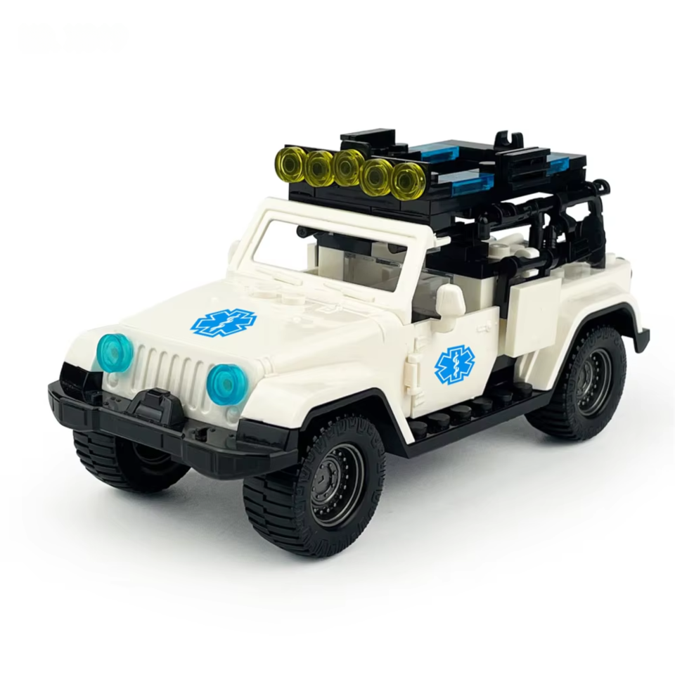Off-Road Medical Response Jeep Building Blocks Set
