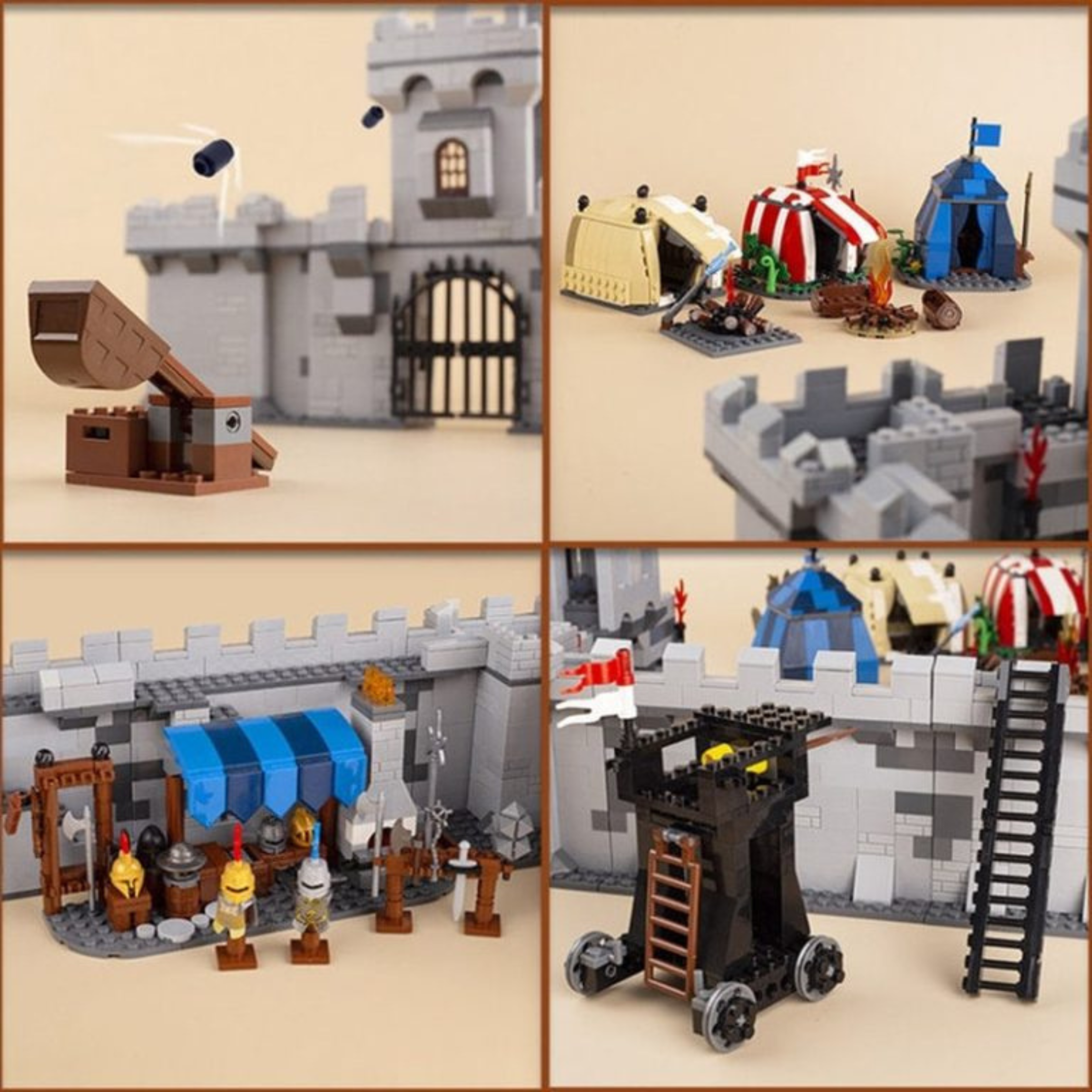 Medieval War Camp and Siege Equipment Building Blocks Set - Image 2