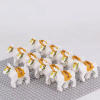 White Horse Mount with Saddle for Minifigures Building Blocks Set Style 2
