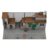 Abandoned Military Factory Ruins Building Blocks Set