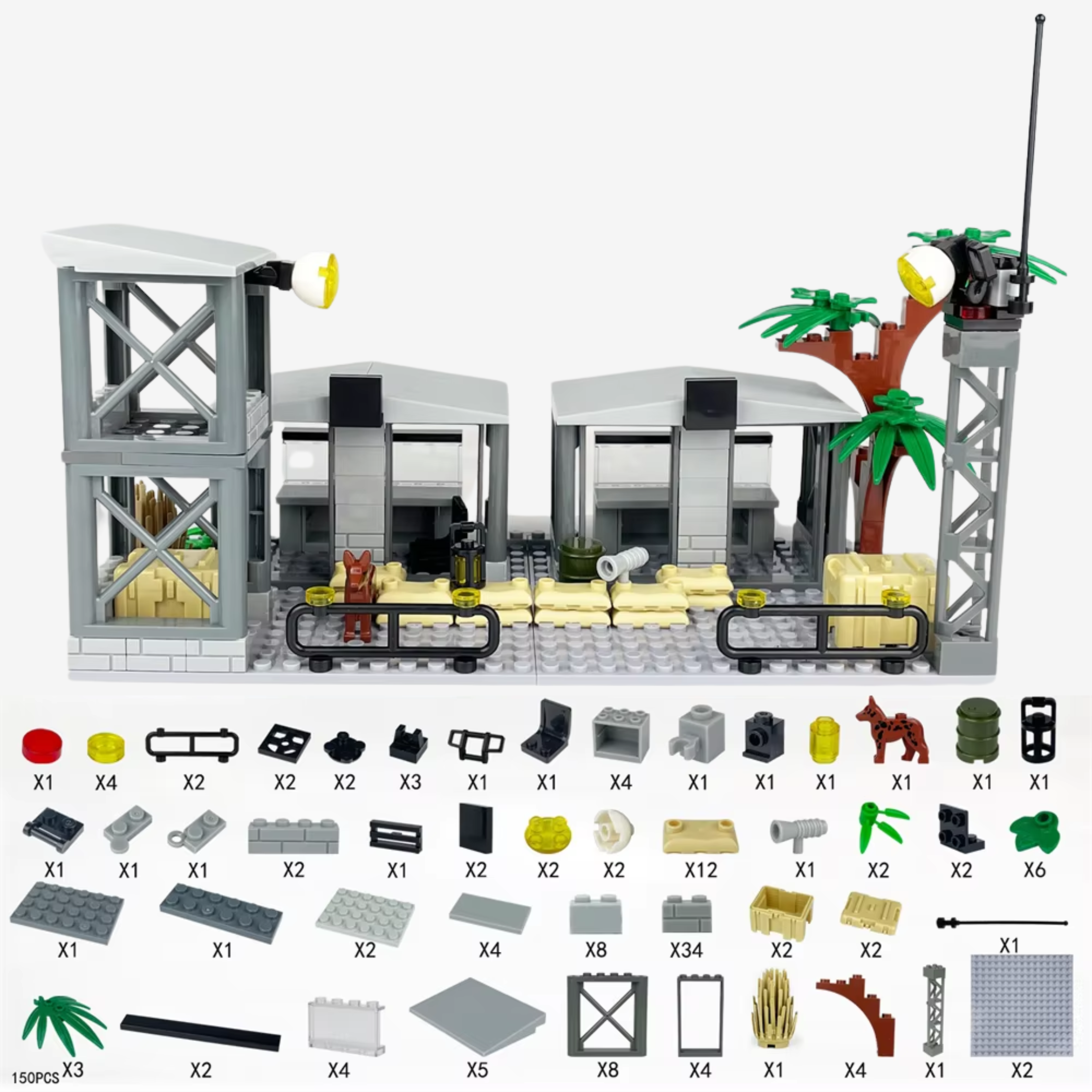 Military Outpost Defense Building Blocks Set - Image 4