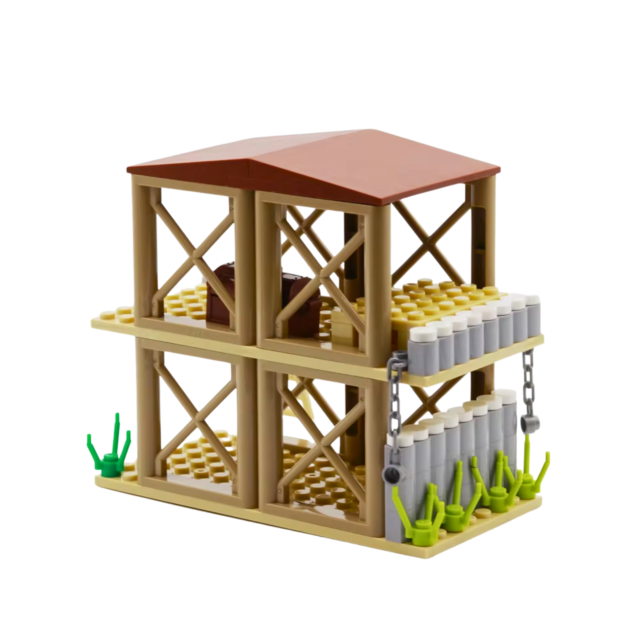 Military Watchtower Outpost Building Blocks Set - Image 2