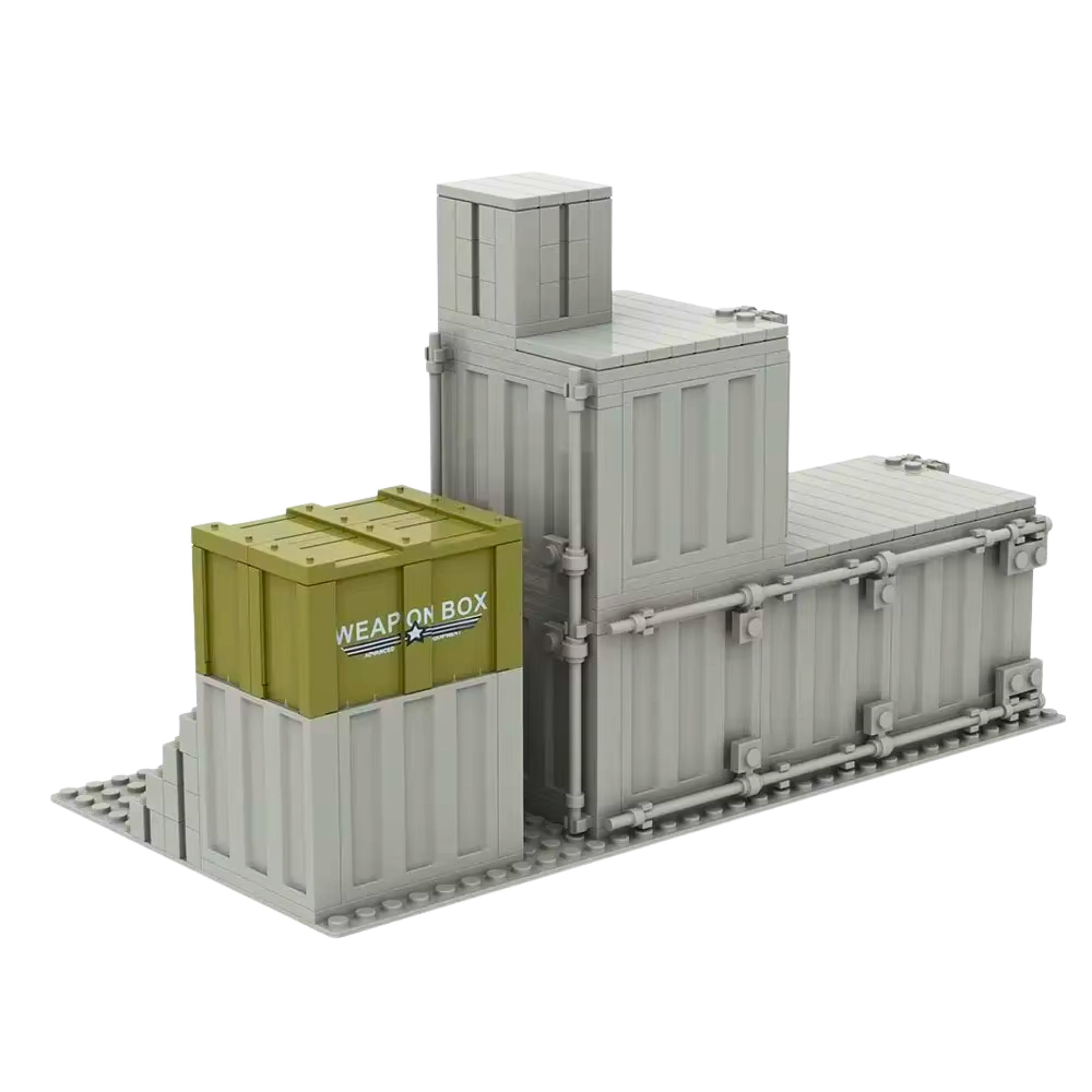 Military Supply Depot MOC Building Blocks Set - Image 2