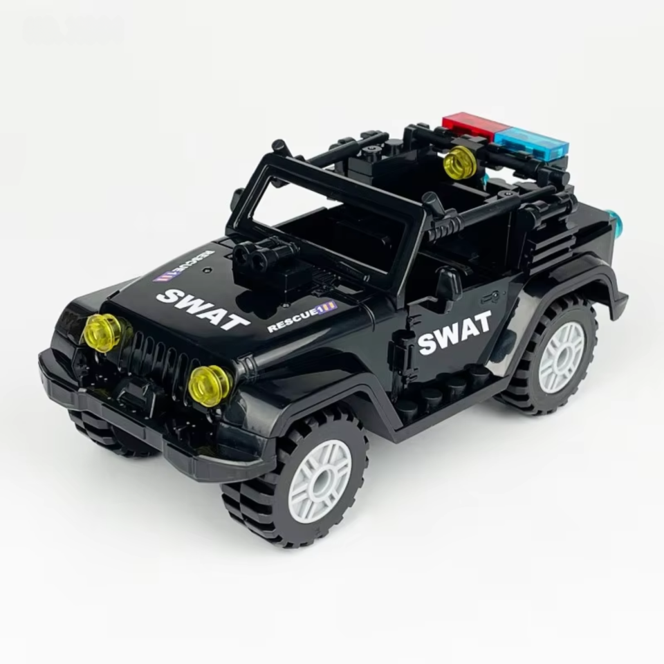 SWAT Tactical Jeep Building Blocks Set