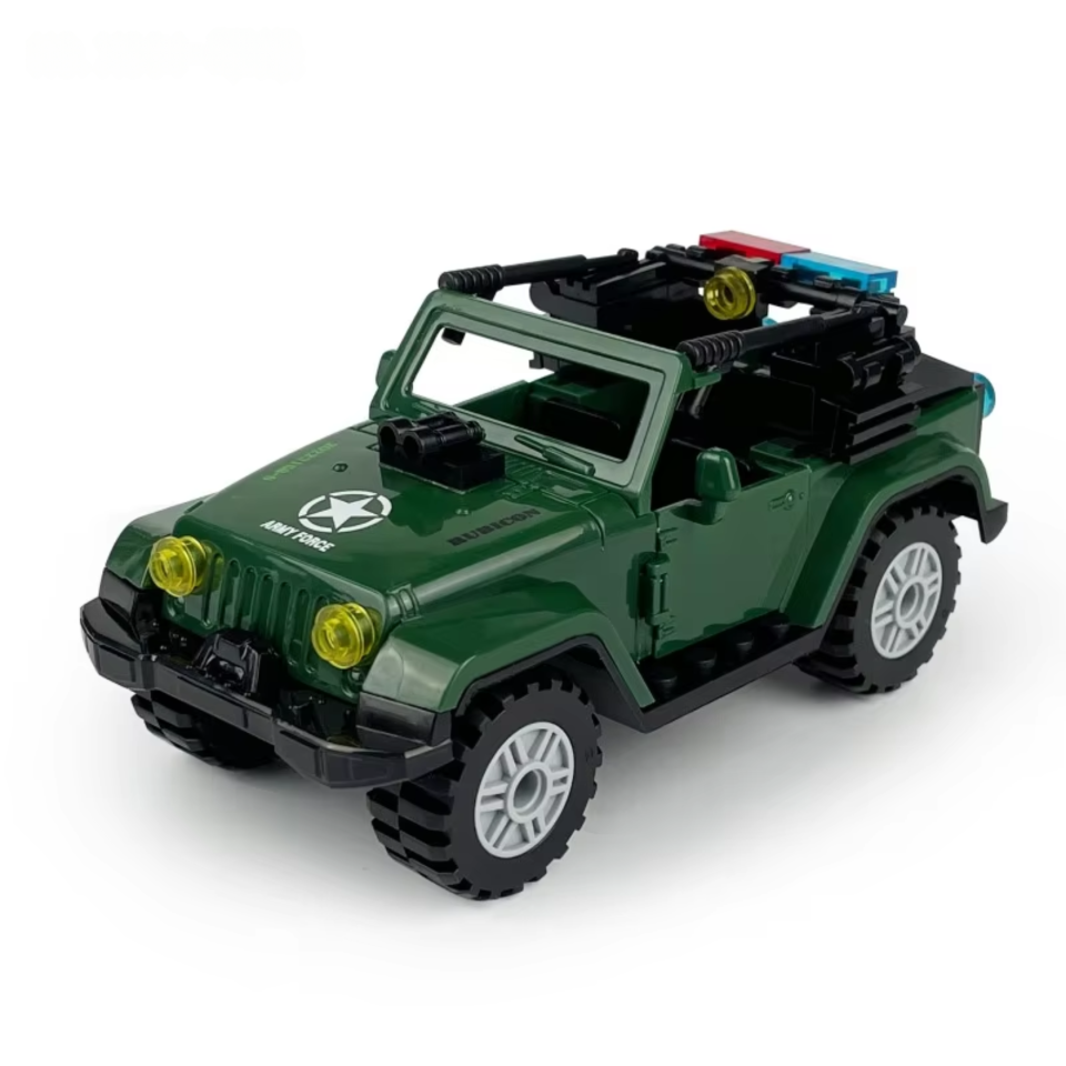 Off-Road Military Jeep Building Blocks Set - Brikzz