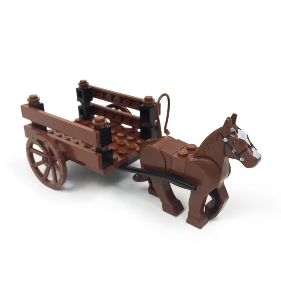 Medieval Horse Cart Building Blocks Set