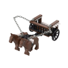 Medieval Prisoner Transport Cart Building Blocks Set