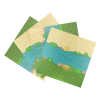 Modular River Terrain Baseplates – Straight River, Curve River