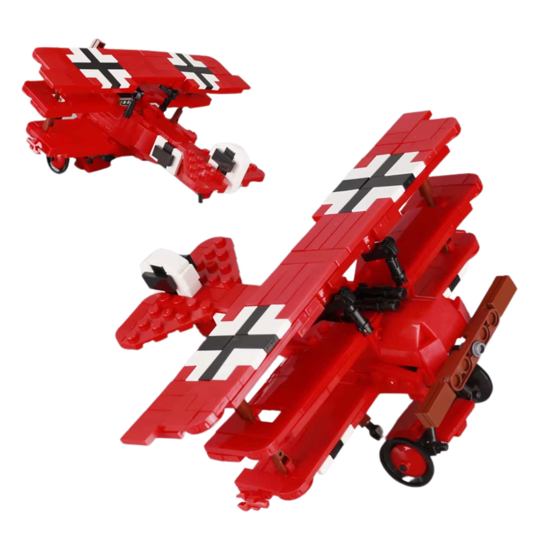 WWI Red Baron Fokker Dr.I German Triplane Building Blocks Set - Image 3