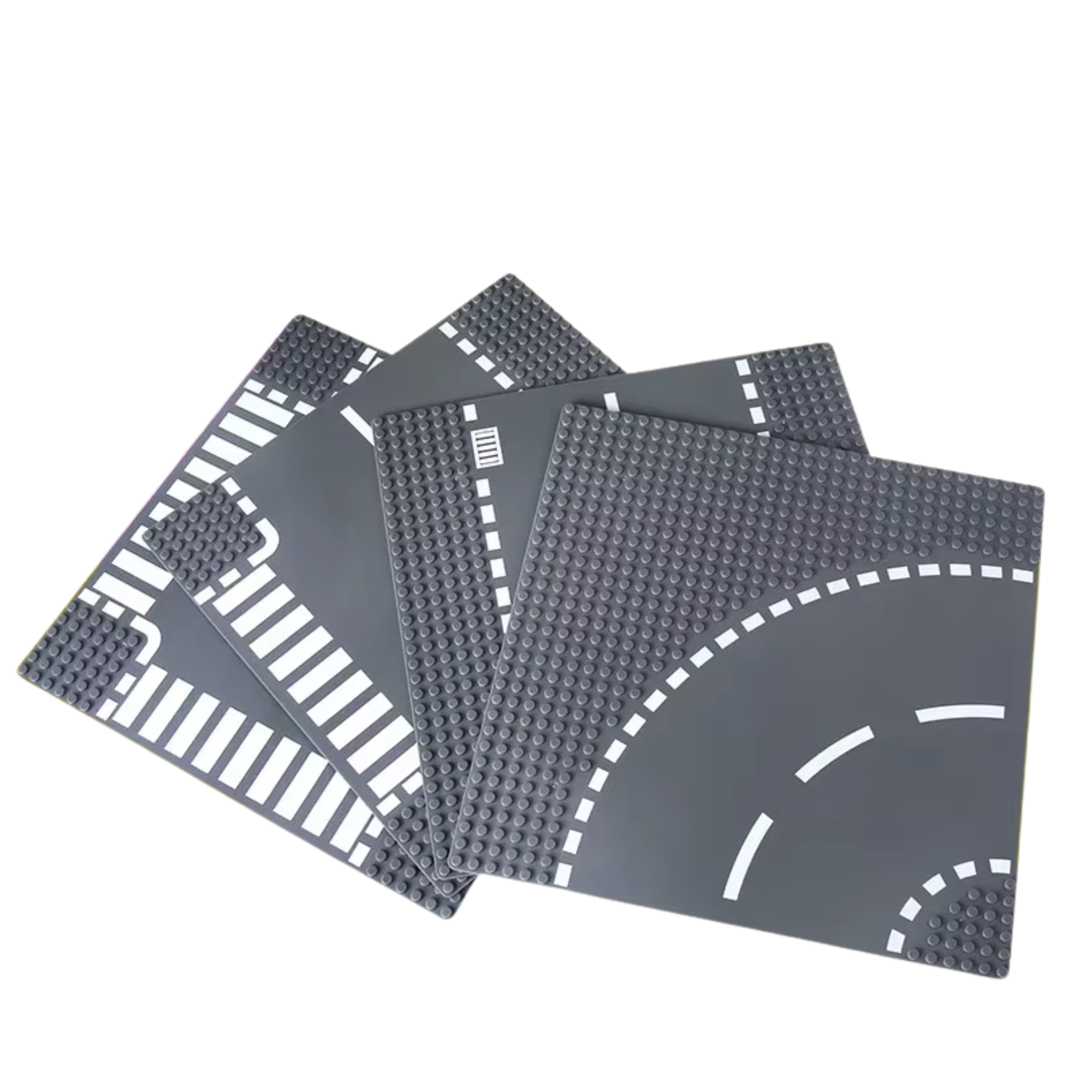 Modular Road Baseplates – Straight Road, Curve Road, T-Shaped Road, Cross Road - Image 2
