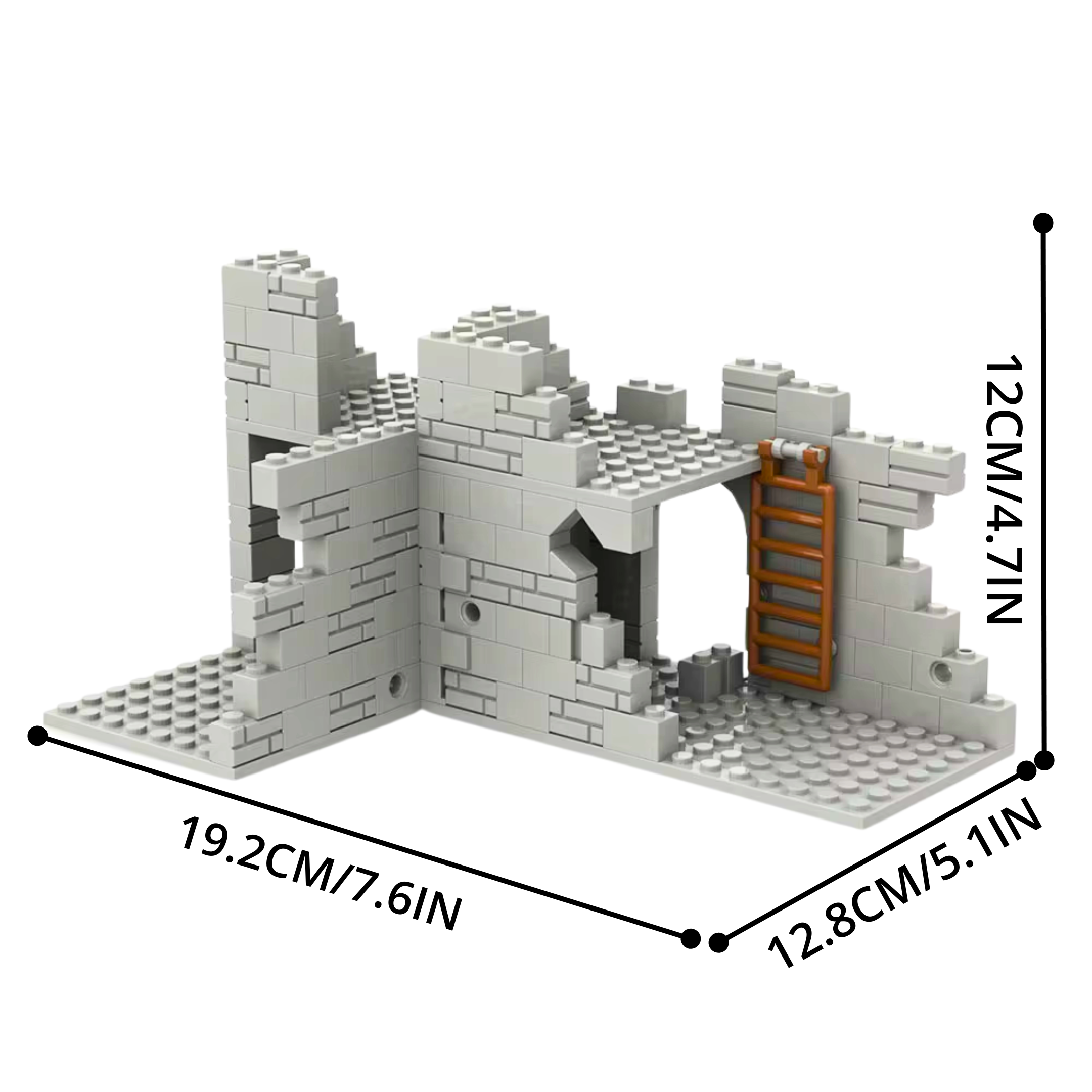 Battle-Damaged Ruins Building Blocks Set - Image 9