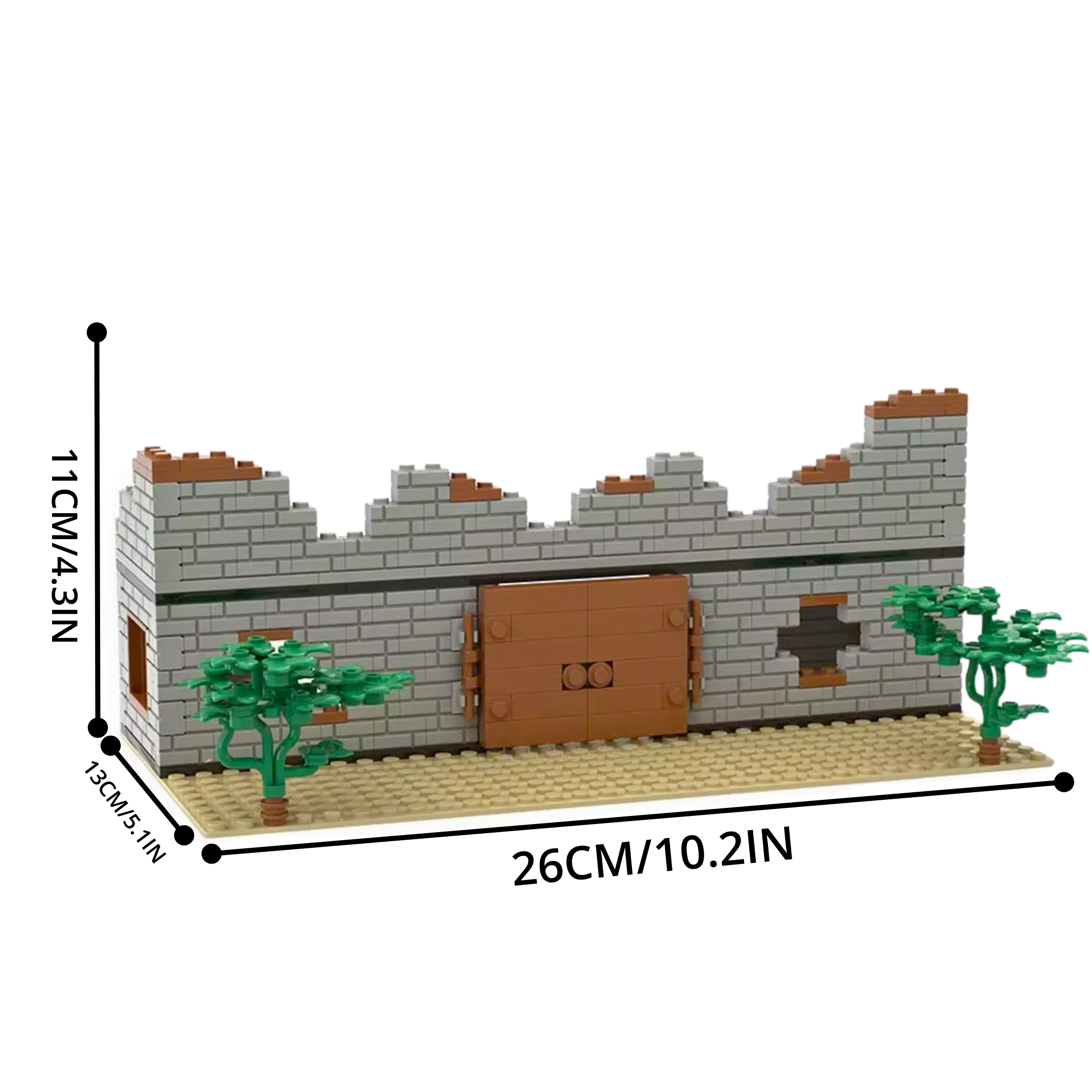 Ruined Military Outpost Building Blocks Set - Image 6