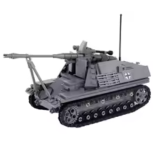 WWII German Marder III Tank Destroyer Building Block Set – Panzerjäger 38(t) with 7.5 cm Pak 40 Cannon
