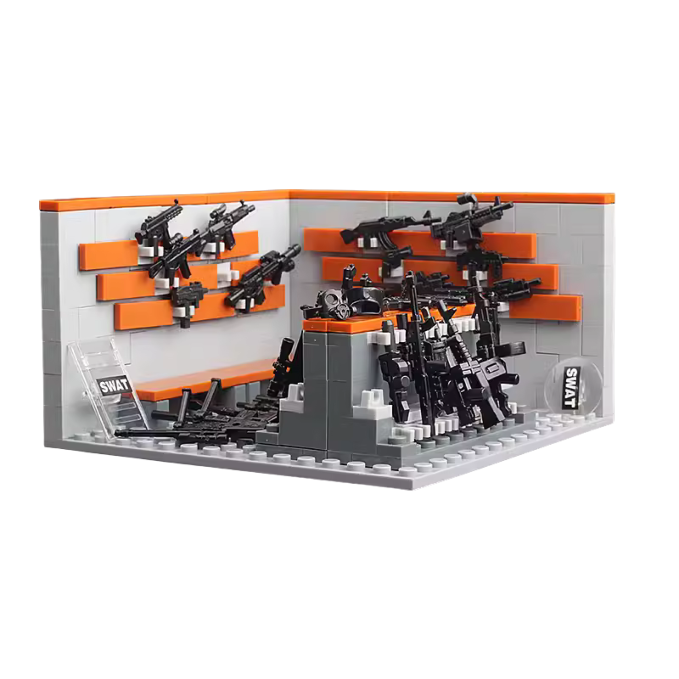 SWAT & Military Armory Mini Room Building Block Set - Image 2