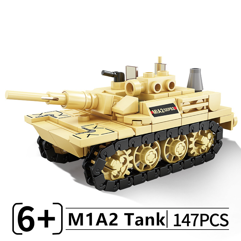 Modern M1A2 Abrams US Main Battle Tank Building Blocks Set