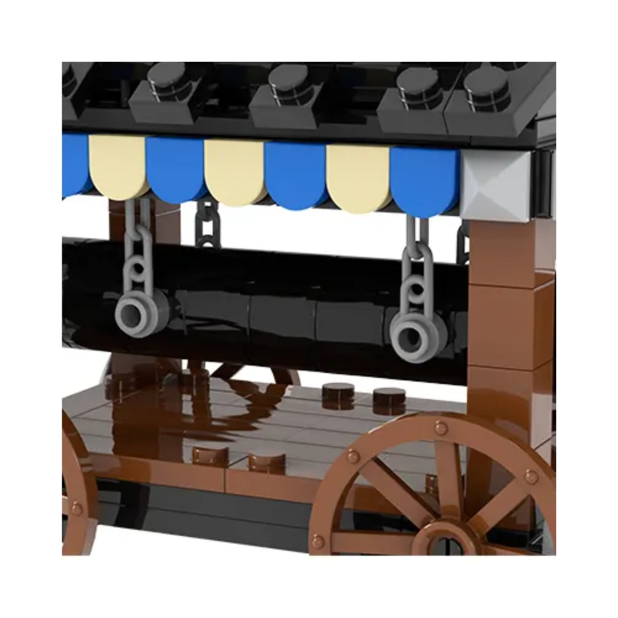 Armoured Horned Battering Ram Cart Building Blocks Set - Image 4