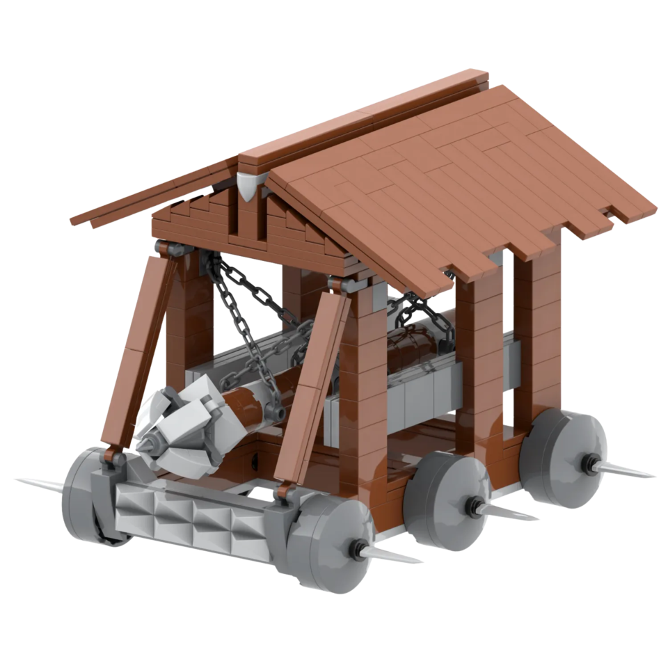 Medieval Siege Ram Building Block Set