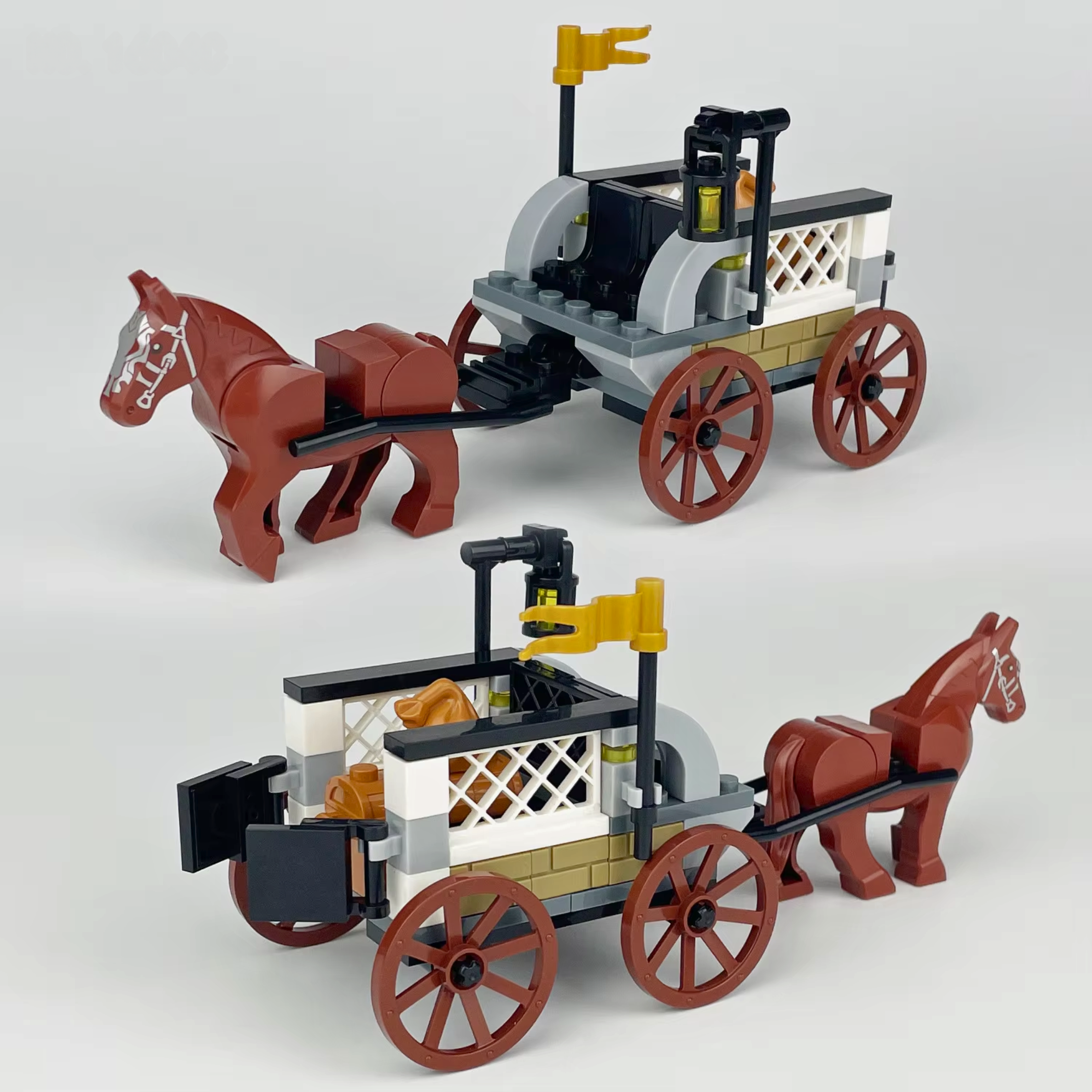 Medieval Treasure Carriage Building Blocks Set - Image 2