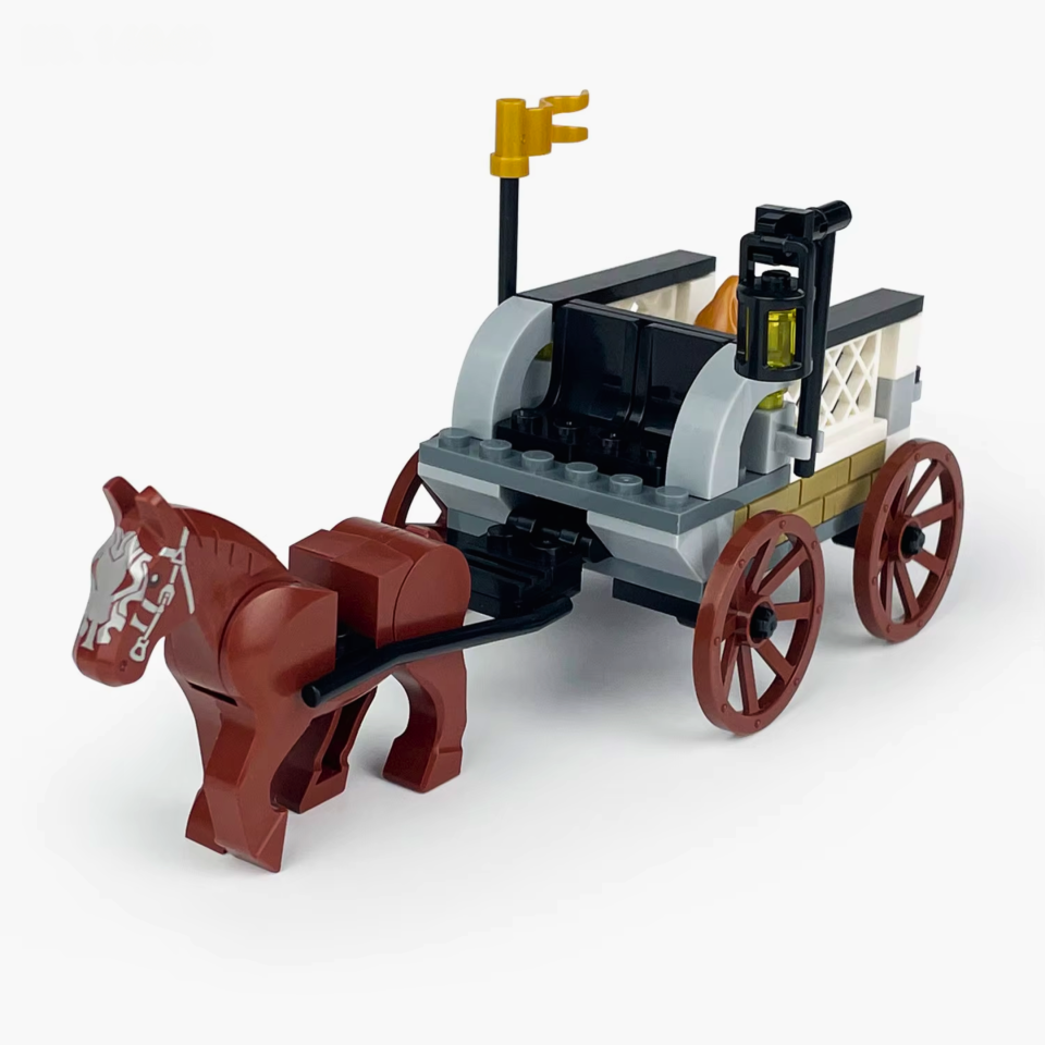 Medieval Treasure Carriage Building Blocks Set