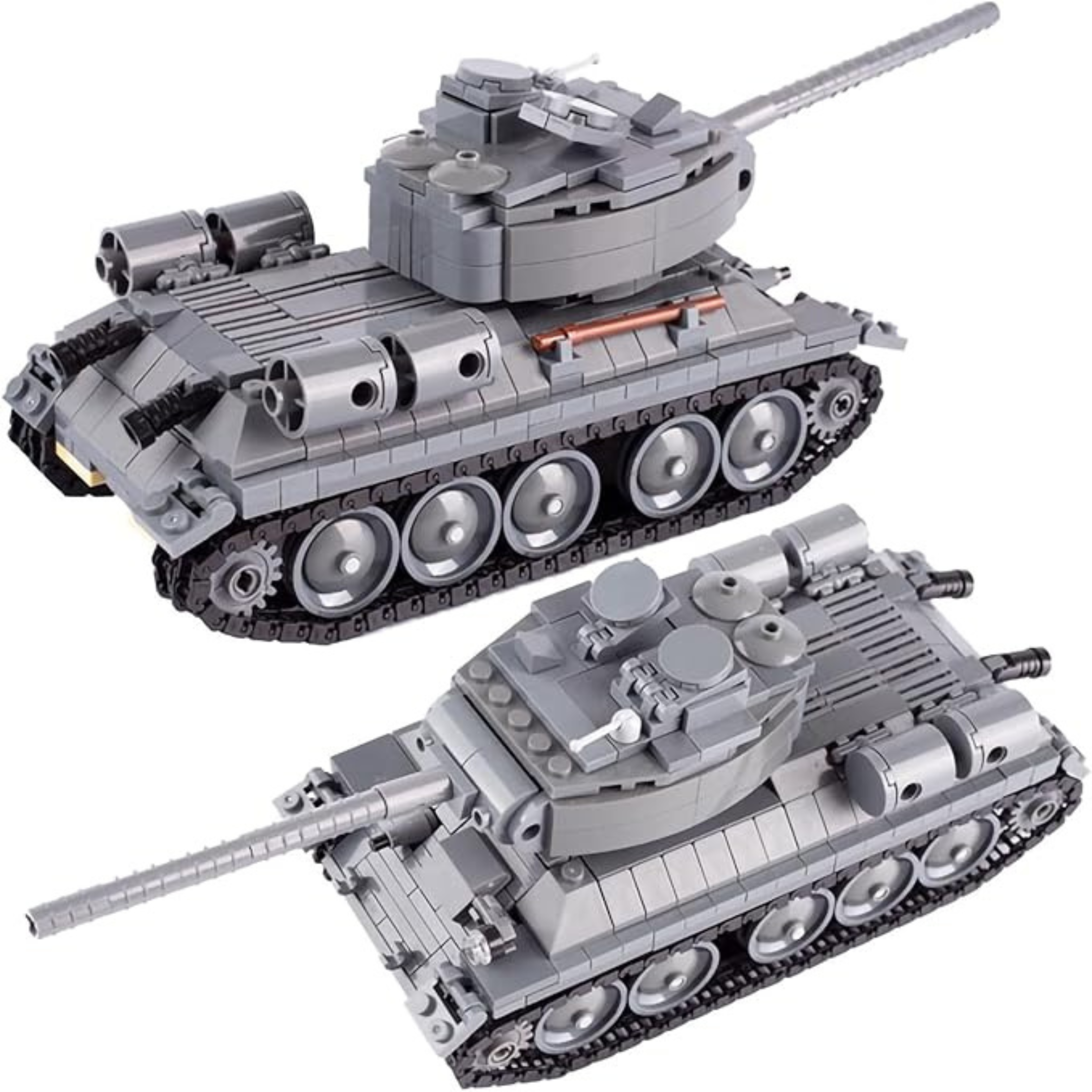 WWII Soviet T-34 Medium Tank Building Blocks Set - Image 4