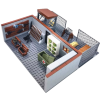 Military Barracks & Armory Building Blocks Set – Weapons Storage & Training Compound