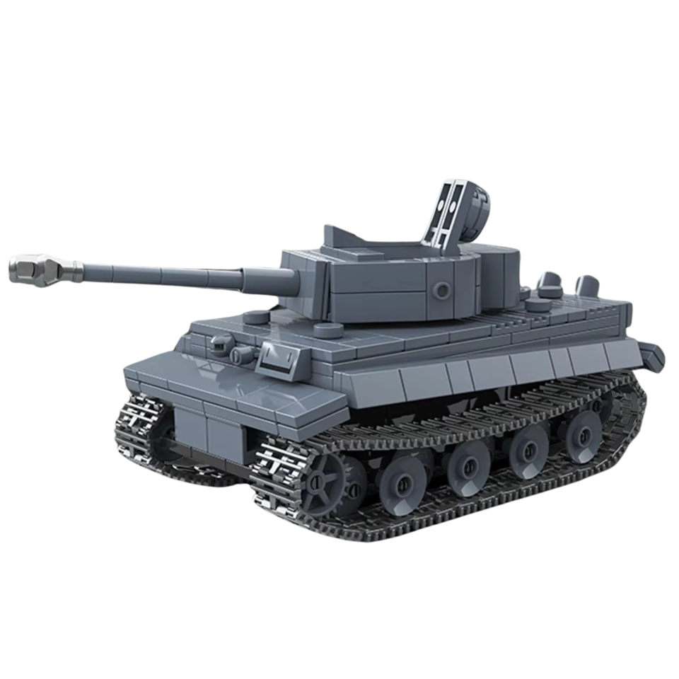 Tiger I German Tank Building Blocks Set - WWII German Vehicle