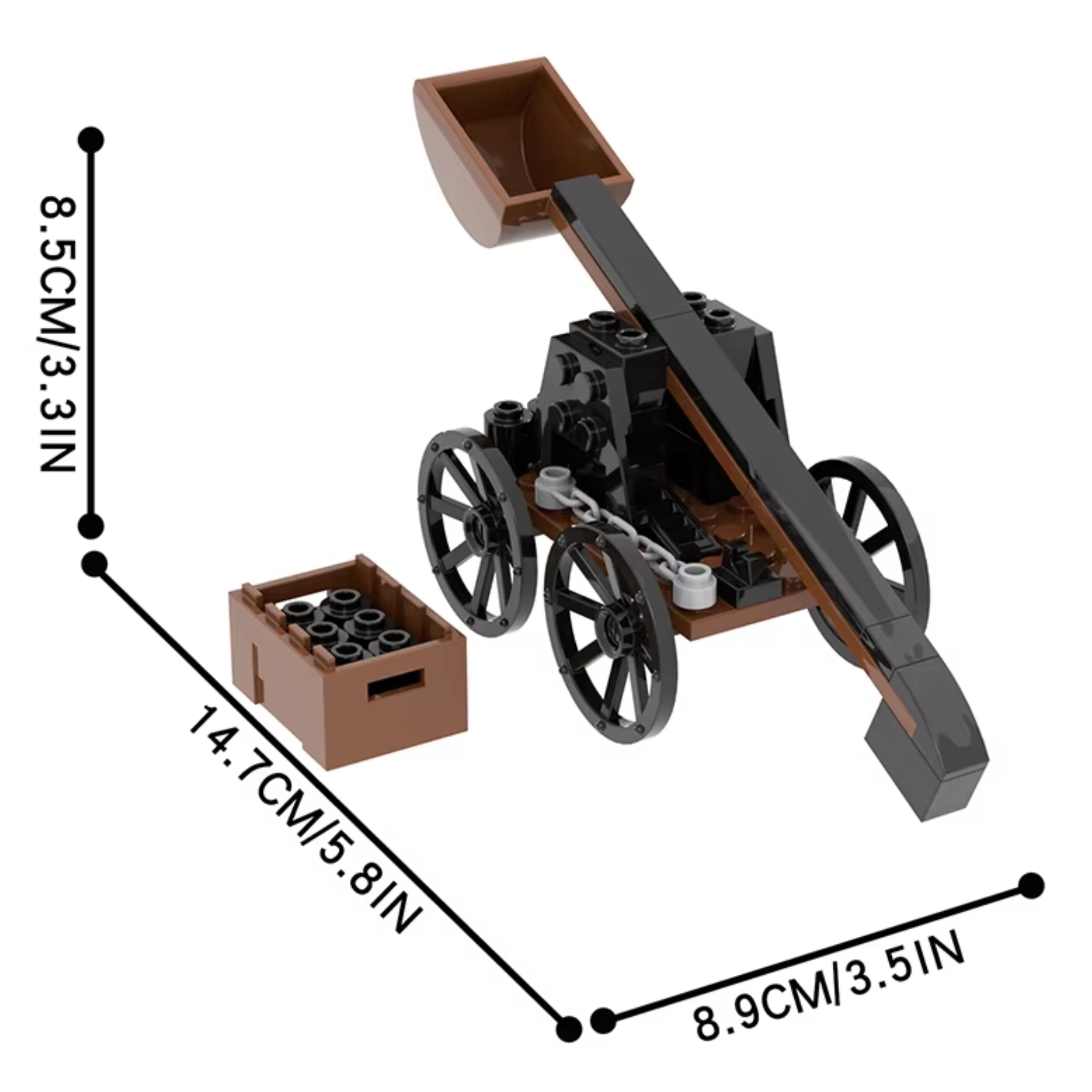 Wheeled Catapult Building Blocks Set - Image 7