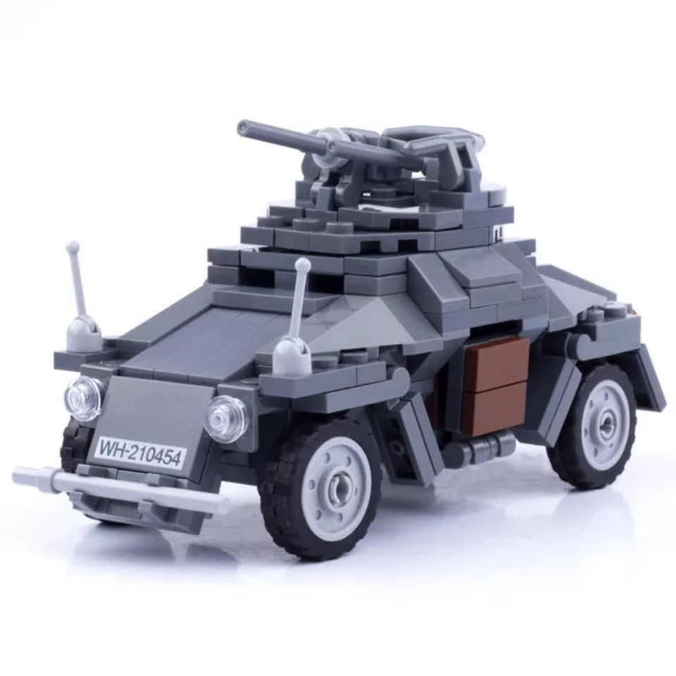 WWII KFZ222 Panzer German Armored Car Building Blocks Set
