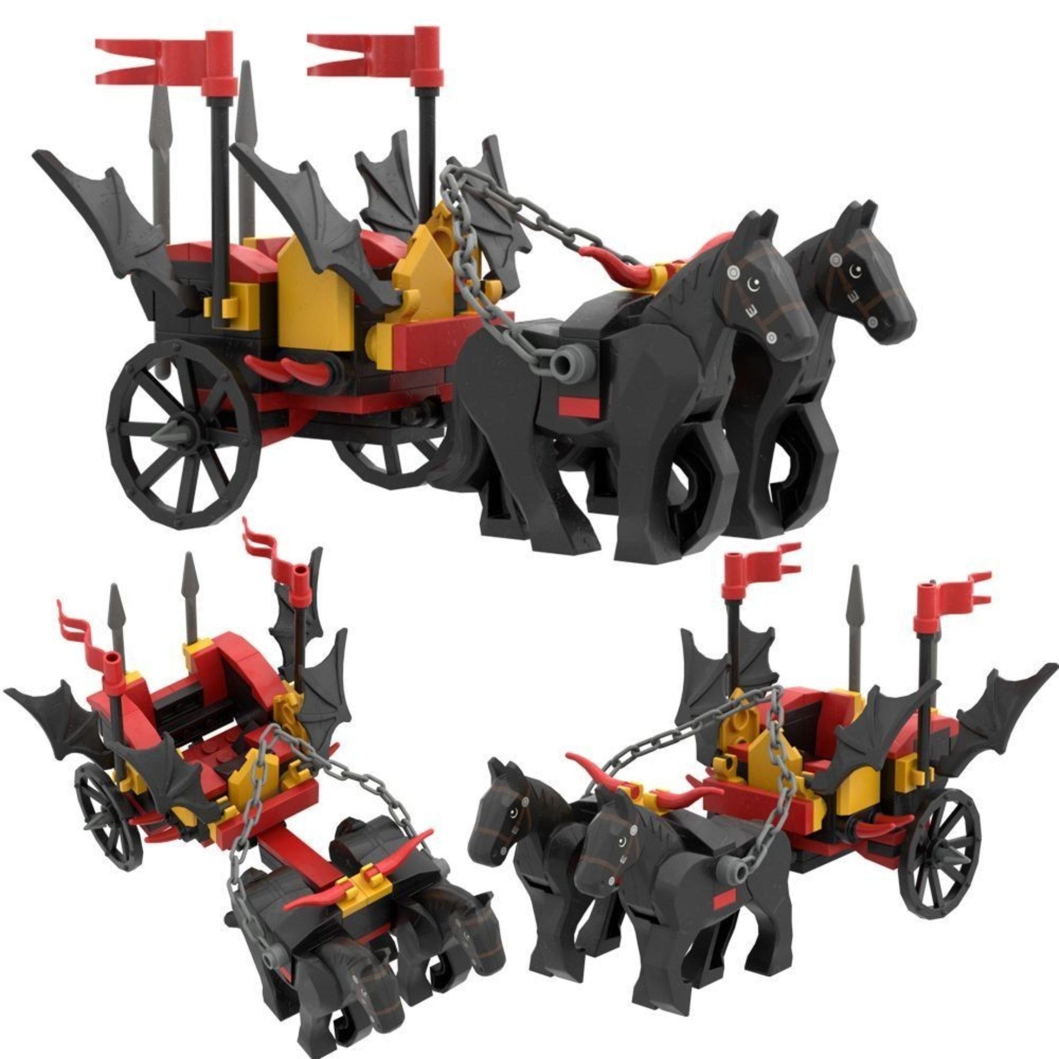 Medieval Dark Lord’s War Chariot Building Blocks Set - Image 2