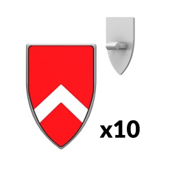 Red Chevron Shield