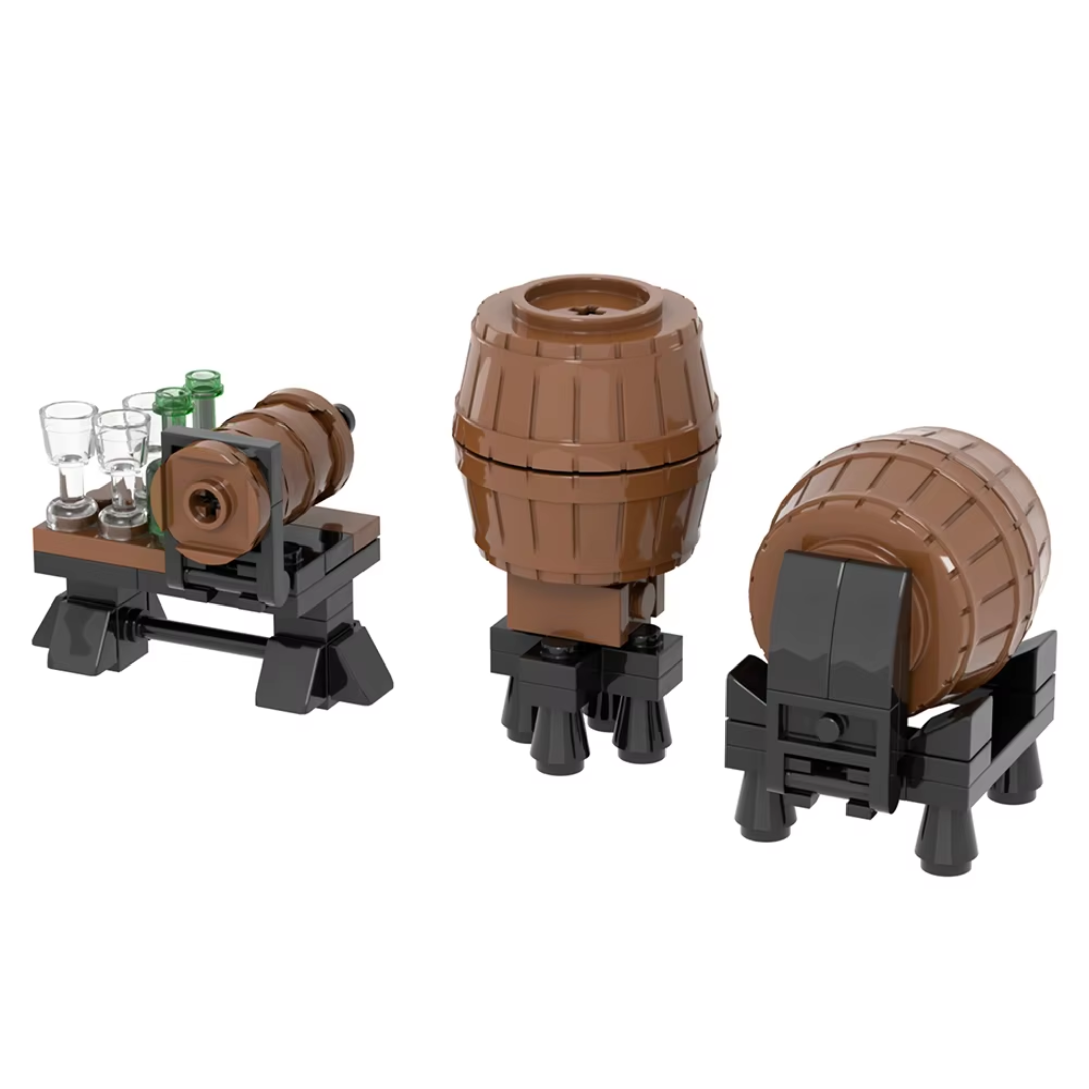 Barrel Brewery & Tap Dispenser Station Building Blocks Set - Image 2