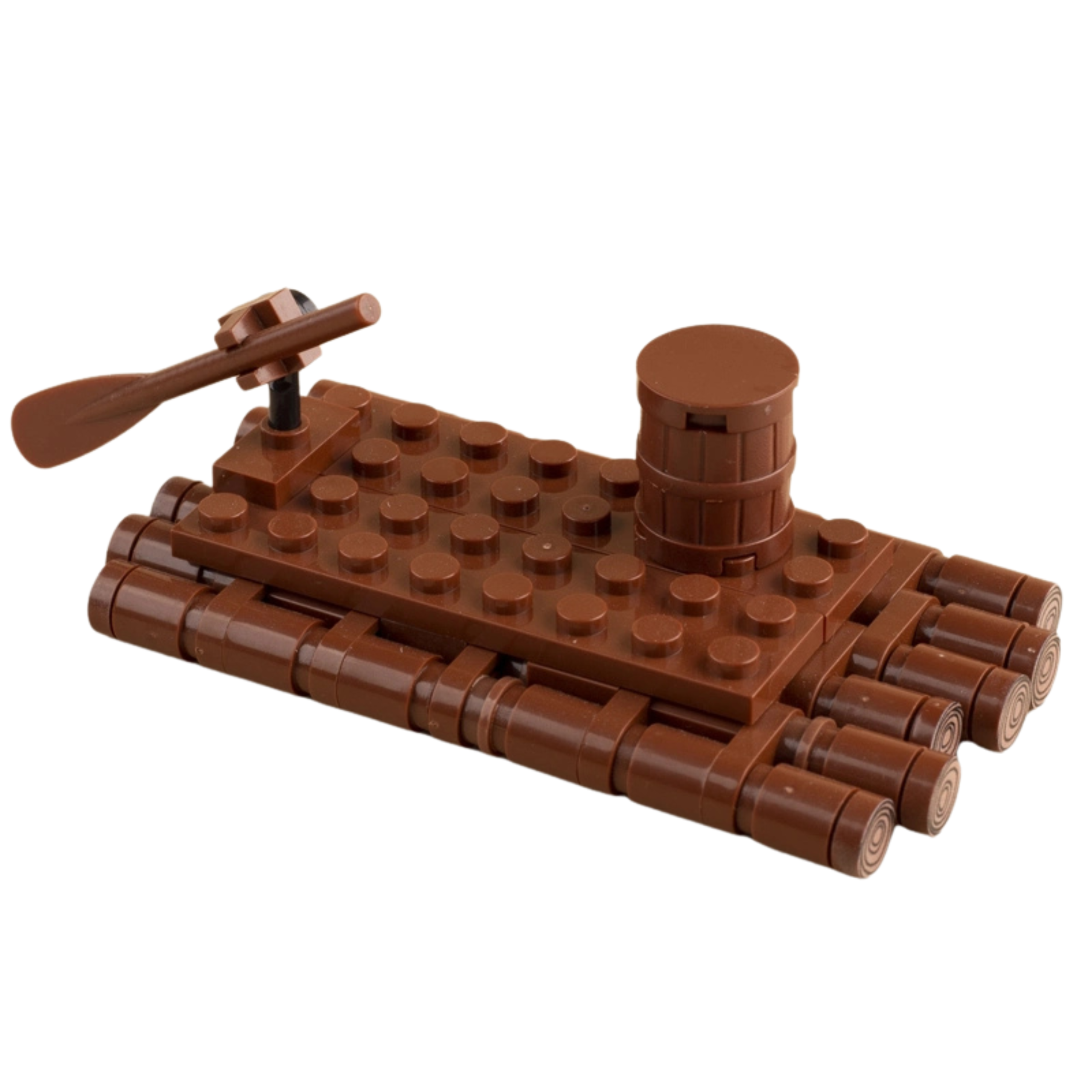 Medieval Wooden Raft Building Blocks Set - Image 2