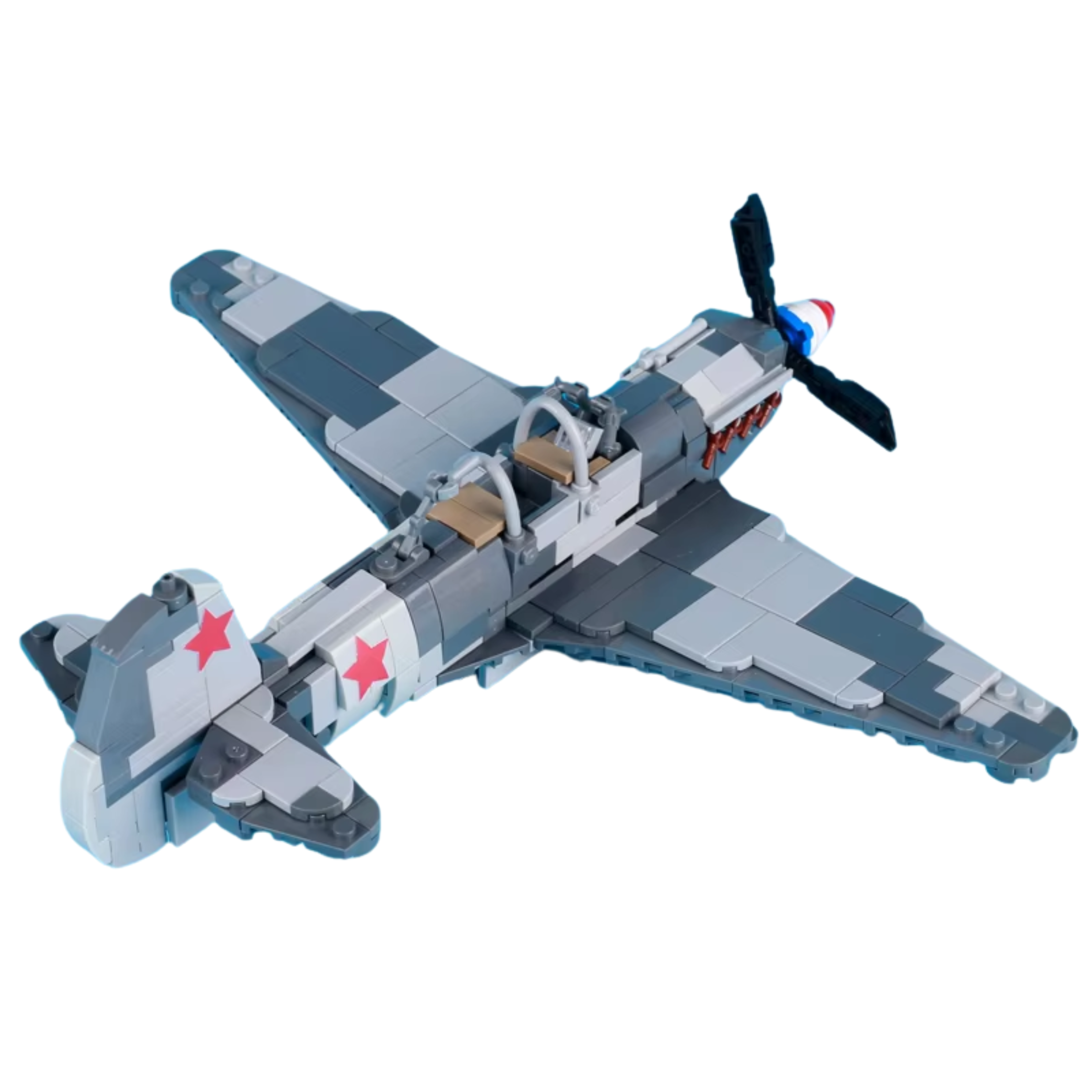 WWI Yak-9 Fighter Soviet Building Blocks Set - Image 2