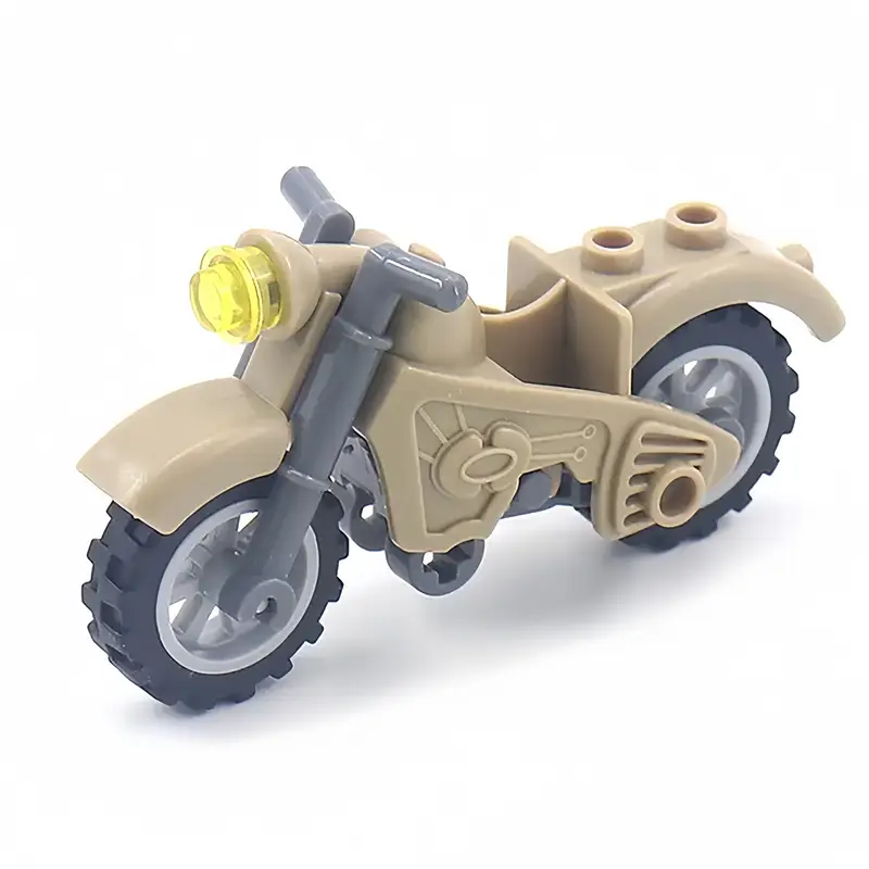 WW2 Military Motorcycle Building Blocks Set - Image 4