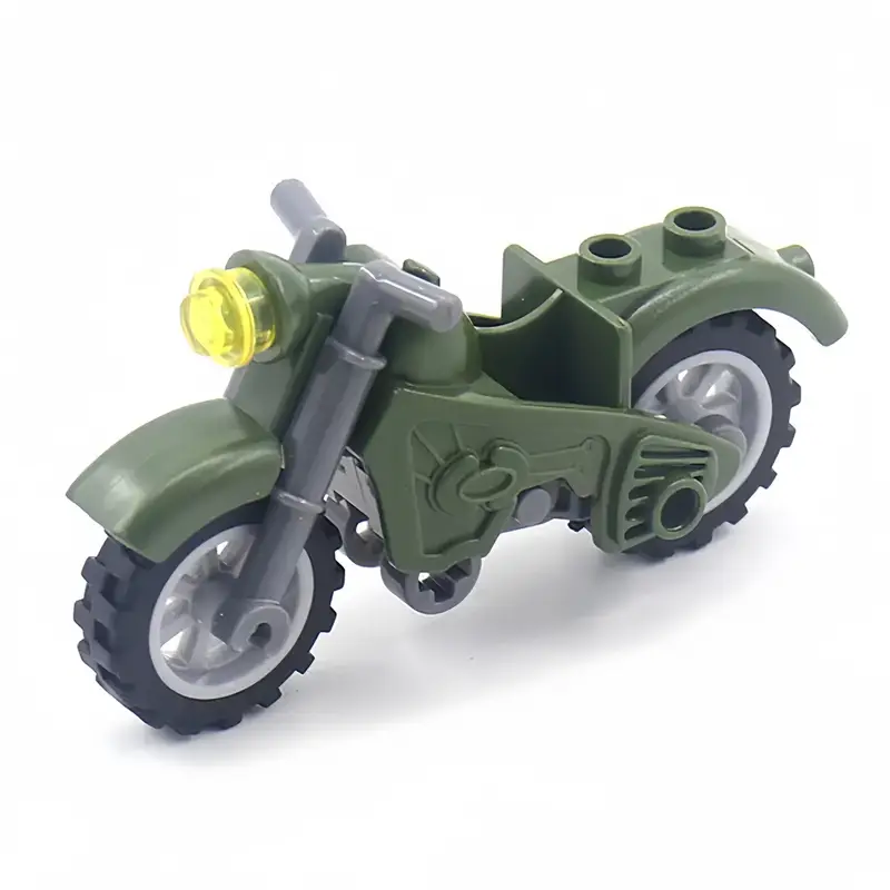 WW2 Military Motorcycle Building Blocks Set - Image 3