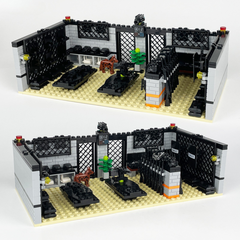 SWAT Tactical Barracks Building Blocks Set