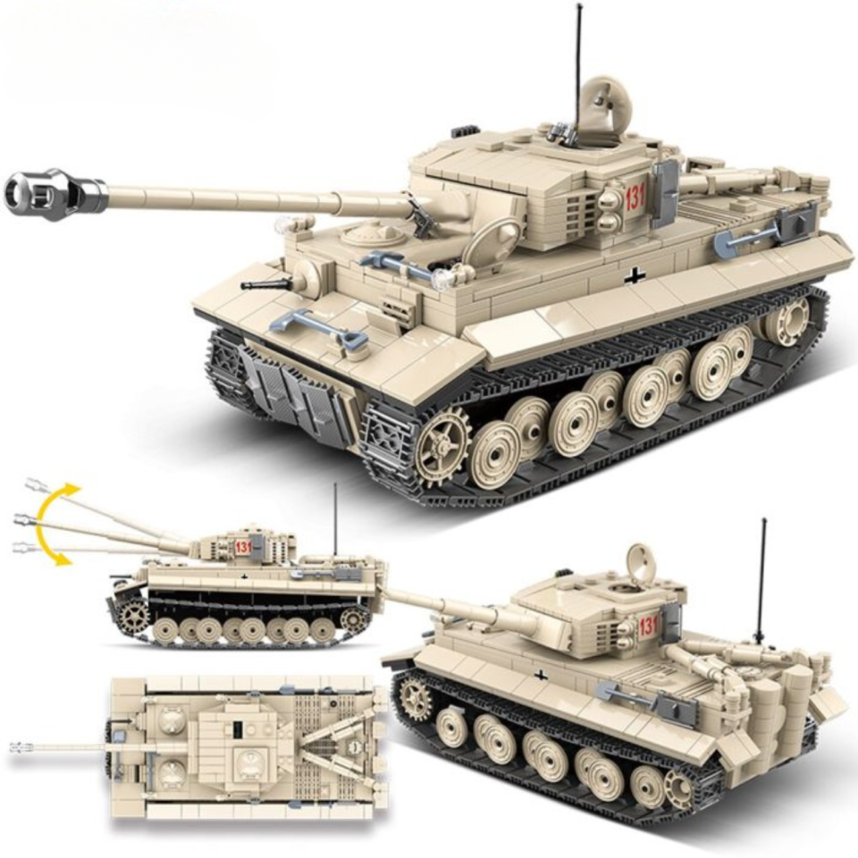 Tiger I German Heavy Tank Building Blocks Set - WWII German Tank