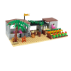 Modular Farmyard with Animal Pens and Crops – Building Blocks Set