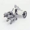 Barbarian Bone Chariot Pulled by Grey War Wolves