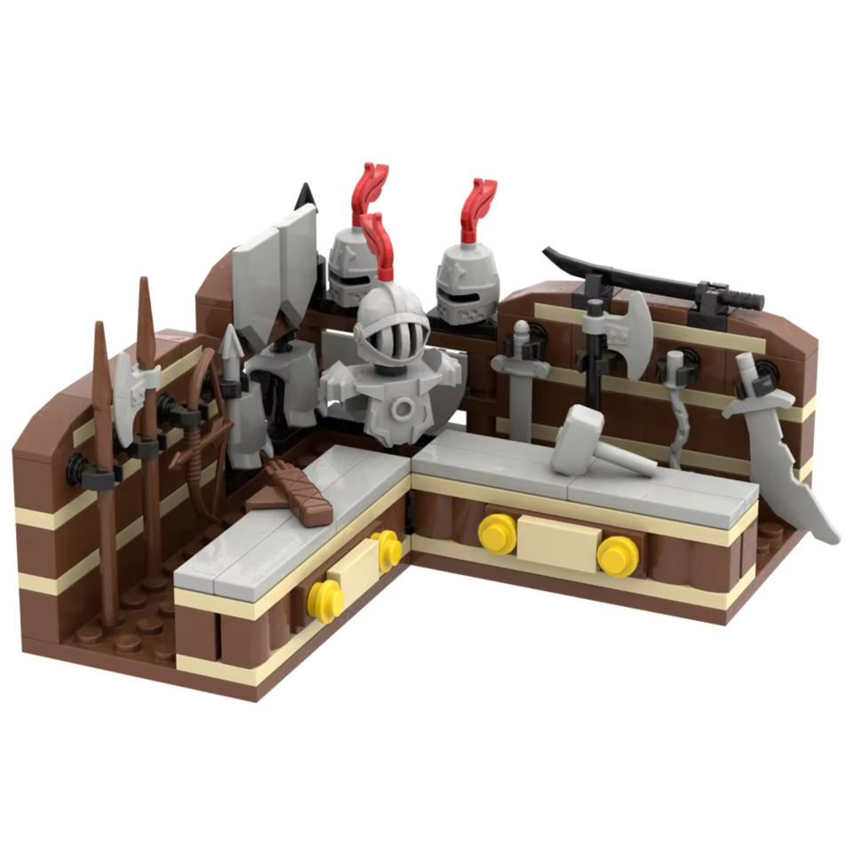 Medieval Weapons Shop Building Blocks Set – Minifigure Weapons & Accessories