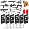 Police Weapons and Gear Accessory Pack – Shields, Guns, Handcuffs, and Dog